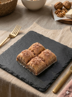 Çikolatalı Fındıklı Soğuk Baklava görseli