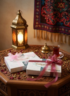 Baklava Kutusu Kurdale (Bordo) görseli