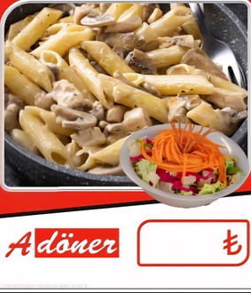 Tavvuklu Mantarlı Penne görseli