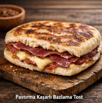 Bazlama Tost (Pastırmalı & Kaşarlı) görseli