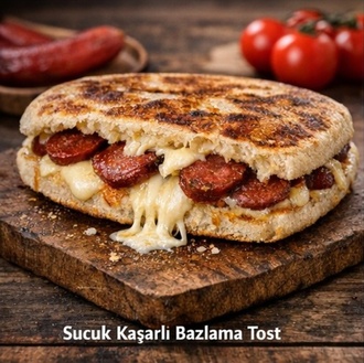 Bazlama Tost (Sucuklu & Kaşarlı) görseli