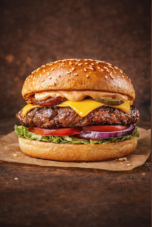 Pastırmalı Cheeseburger görseli