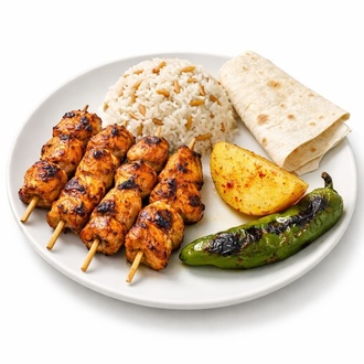 Izgara Tavuk Şiş & Tereyağlı Pirinç Pilavı görseli