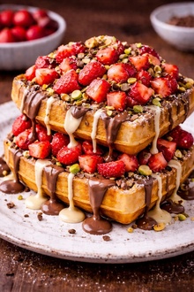 Waf-pa Pasta Çilekli görseli