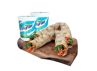 2Li Et Tantuni Dürüm Menü (2 Ayran) görseli
