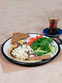 Keten Tohumlu Beyaz Omlet görseli