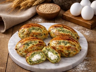 Labne Peynir Ispanaklı Mini Poğaça (1 Kg.) görseli