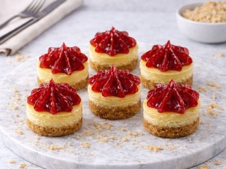 Frambuazlı Mini Cheesecake (500 Gr.) görseli