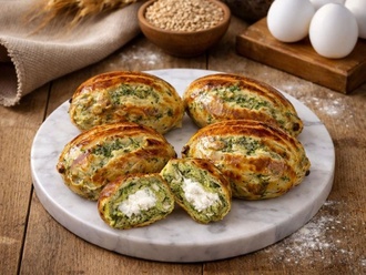 Labne Peynir Ispanaklı Mini Poğaça (500 Gr.) görseli