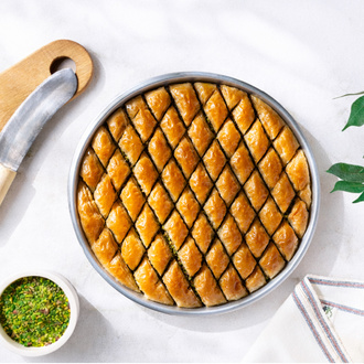 Fıstıklı Baklava Tepsi (1200 Gr) görseli