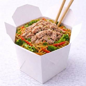Ton Balıklı Noodle görseli