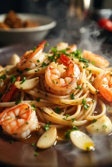 Gamberi Aglio E Olio görseli