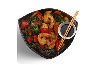 Karışık Sebzeli Karides görseli