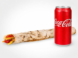Coca-cola'lı Ekonomik Mega Füze Tavuk Dürüm Menü görseli