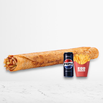 Mega Doy Eqo Dürüm Menü (Tavuk Döner) görseli