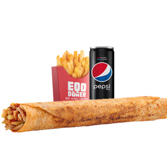 Mega Doy Eqo Dürüm Menü (Tavuk Döner) görseli