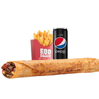 Mega Doy Eqo Dürüm Menü (Et Döner) görseli