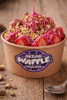 Frambuaz Çikolatalı Kova Waffle görseli