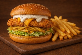 Route 66 Honey Crunch Burger görseli