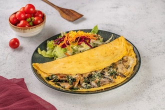 Mushroom Spinach Omlet görseli