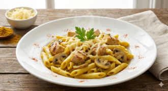 Kremalı Köri Soslu Tavuklu Penne görseli