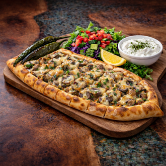 Mantarlı Kaşarlı Pide görseli