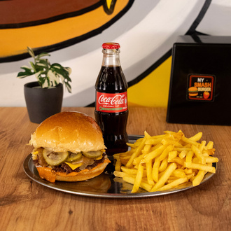 Chili Aioli Smash Burger Coca-cola Menü (Acılı) görseli