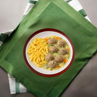 Ekşili Köfte & Penne Makarna görseli