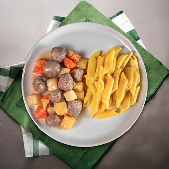 Ekşili Köfte & Penne Makarna görseli