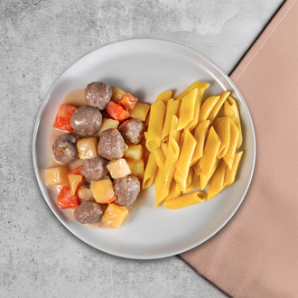 Ekşili Köfte & Penne Makarna görseli