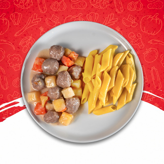 Ekşili Köfte & Penne Makarna görseli