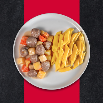 Ekşili Köfte & Penne Makarna görseli