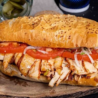 Özel Hatay Soslu Üç Çeyrek Ekmek Tavuk Döner ( 100 Gr ) görseli