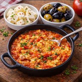 Sucuklu Menemen görseli