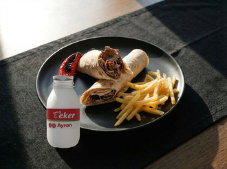 Et Döner (80 Gr.) Dürüm Menü 2 görseli