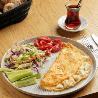 Beyaz Peynirli Omlet görseli