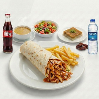 Menü 6 (Hatay Özel Soslu Tavuk Döner) görseli