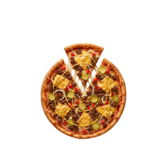 Orta Boy Cheeseburger Pizza (31 Cm.) görseli