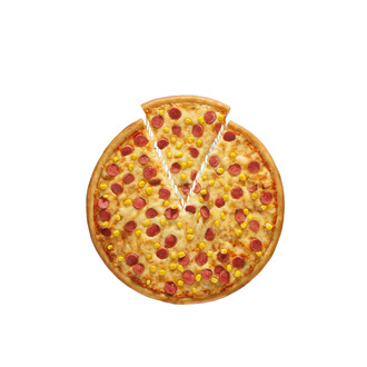 Küçük Boy Sosisli Mısırlı Pizza (25 Cm.) görseli