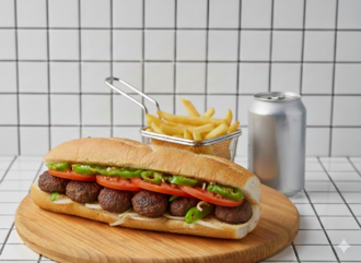 Ekmek Arası Izgara Köfte Klasik Menü görseli