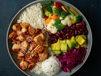 Barbekü Soslu Tavuk Bowl görseli