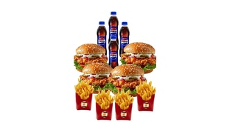 4 Kişilik Tavuk Burger Menü görseli