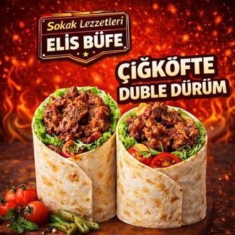 Double Çiğ Köfte Dürüm görseli