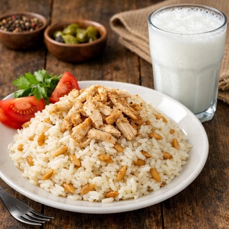 Tavuk Pilav 1.5+Ayran görseli