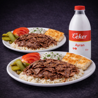 2'Li Pilavüstü Et Döner Menü görseli