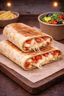 Tortilla Dürüm Beyaz Peynirli Domates görseli