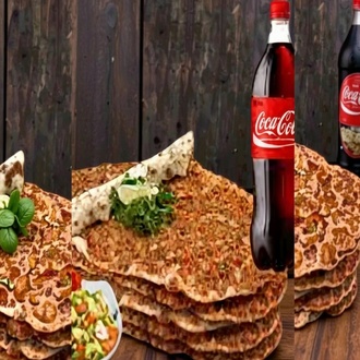 5'Li Lahmacun + 1 Lt Coca Cola görseli