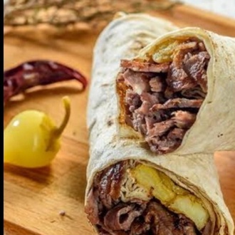 Bbq Barbecue Soslu Dön Dön Vıp Et Döner Dürüm (70 Gr) görseli