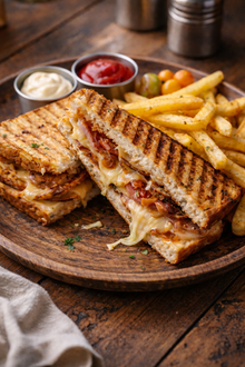 Karışık Tost+patates görseli