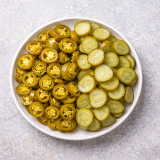 Jalapeno & Salatalık Turşusu Tabağı (Xl) görseli